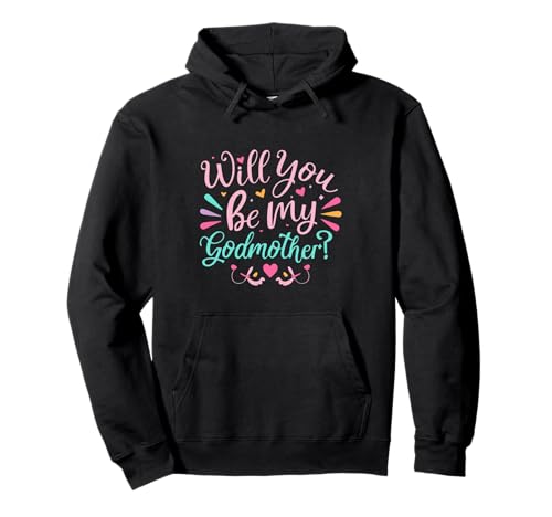 ¿Serás mi madrina? Divertido humor de tía madrina Sudadera con Capucha