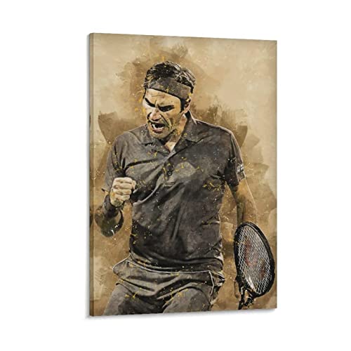 Toile Roger Federer décoration salon pour créer une ambiance sportive et moderne