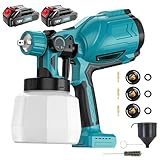 Kabelloser Farbsprüher Zaun Farbsprüher Sprühpistole Elektrische Spritzpistole für Zuhause Innen- und Außenmalerei