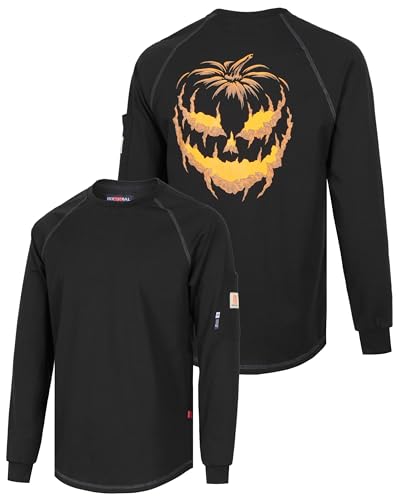 BOCOMAL FR Shirts Heather Series 6oz Flame Resistant T Shirt NFPA2112 CAT2 Fire Retardant Crew Work Shirt