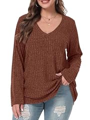 V2-caramel V Neck
