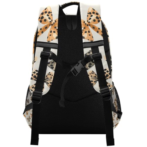 Leopard Print Bows Pattern Backpacks for Kids School Bag Student Backpack Bookbag For Boys Girls Casual Bag2