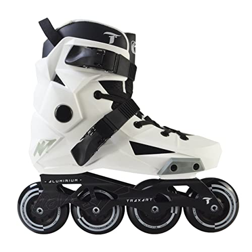 Patins Traxart Revolt Branco Inline Freestyle - 80mm ABEC-9
