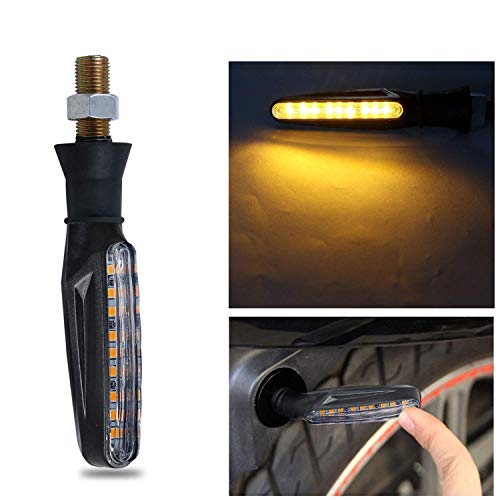 Image of Front & Rear Side Sleek Yellow Indicator Light Set of 4 For Hero Xpulse 200 4V