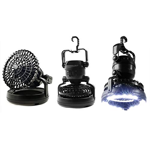 ZUDULUTU 2 in 1 Portable LED Camping Lantern with Ceiling Fan 18 LED Flashlight Ceiling Fan for Outdoor Hiking Fishing Outages and Emergencies Tent Cover