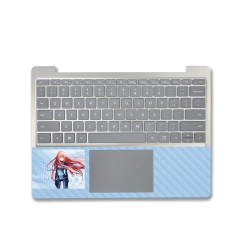 Image of MightySkins Carbon Fiber Skin Compatible with Microsoft Surface Laptop Go 3 (2023) Full Wrap Kit - Anime Spy | Protective, Durable Textured Carbon Fiber Finish | Made in The USA
