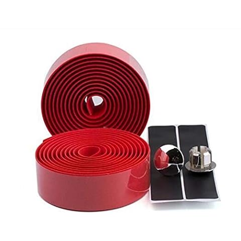 NSGJUYT Bicycle handlebar Bicycle Handlebar Tape MTB Mountain Bicycles Road Bikes EVA Sponge Non-slip Cycling Tape Soft Breathable (Color : Red) Cover