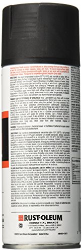 Rust-Oleum 1678830 Industrial Choice 1600 System Multi-Purpose Spray Paint, 12 Oz, Semi-Flat Black #TOP1