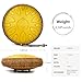 Steel Tongue Drum 13 Inches 15 Notes, Hand Pan Drums for Adults 440hz, C Major Handpan Musical Instrument with Song Book, Mallets and Carry Bag, Yellow