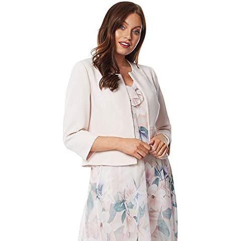 Roman Originals Light Pink Cropped Bolero Jacket Cover