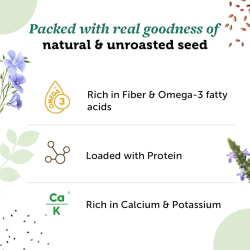 Image of Neuherbs Unroasted Flax, Chia, and Pumpkin Seeds Combo for Improved Bone Health-(Flax seeds 400g + chia seeds 200g + pumpkin seeds 200g)