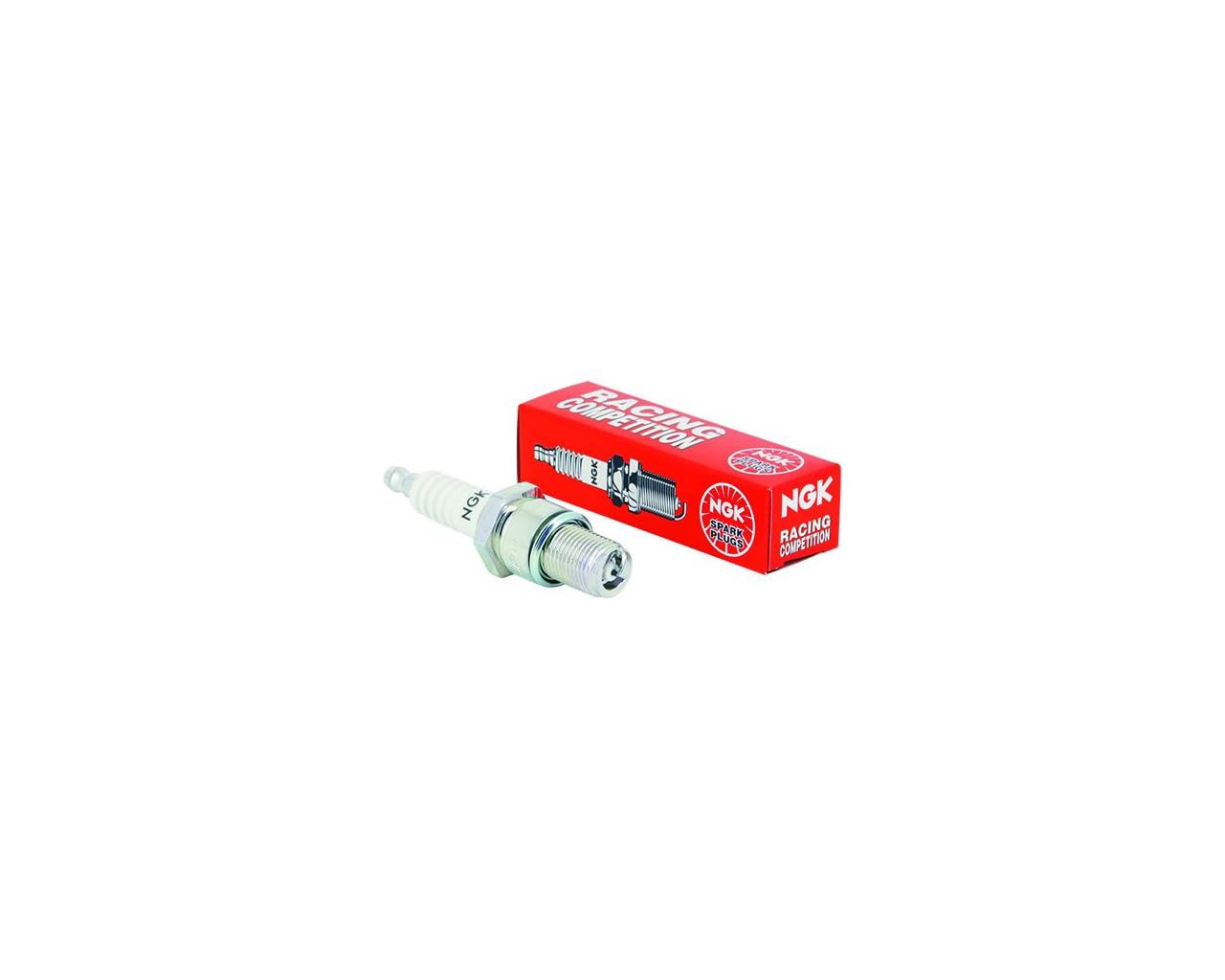 NGK 4x Candela accensione 7763 Elettrodo centrale - iridio 1 Elettrodo di massa schermato/a 5 kOhm con sede-tenuta piatta Attacco/Raccordo-SAE fisso Apertura chiave: 20,8 mm Lunghezza filettatura: