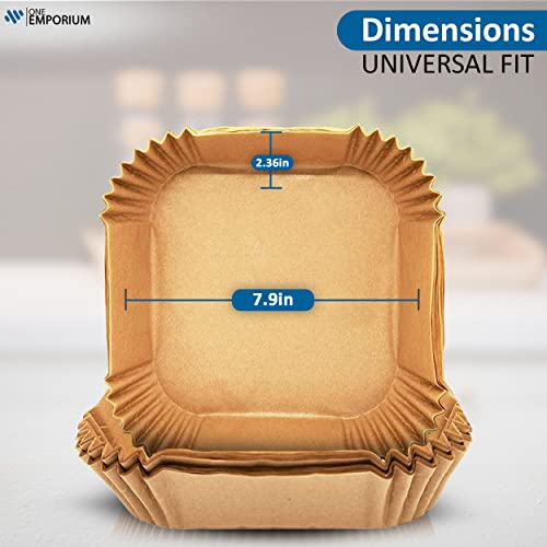 ONE Emporium Ninja Air Fryer Liners, Pack of 225 Air Fryer Baking Trays Reusable Parchment Papers - Image 2