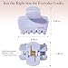 Kitsch Hair Clips for Women - Strong Hold Claw Clips | Non-Slip, Durable Plastic | Stylish Hair Accessories for Everyday Use | Ideal Gifts for Women - Hydrangea Breeze, 1pc