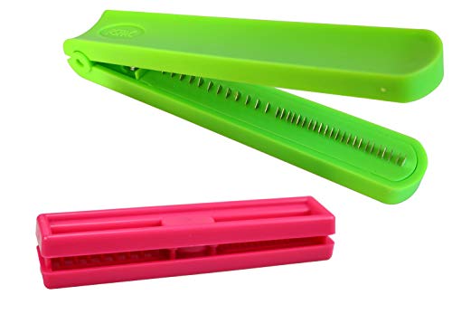 Durable Ribbon Shredder Curler with Metal Teeth Blade Lime Green x 1pc and Double Sides Ribbon Shredder Curler Tool x 1pc
