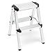Tabouret d'escalade D'Intérieur, Échelles, Échelle Pliante De 150 Kg Charge Maximale Échelle De Tabouret À 2 Marches Échelle Antidérapante De Sécurité en Aluminium Échelle Pliante Extensible