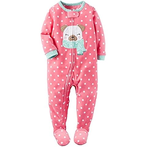 Carter's Warm Soft Pink Fleece Onesie thumbnail