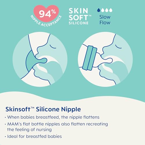 Mam Feel Good Slow Flow Premium Glass Bottle thumb #2