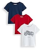 Dieser 3er-Pack beinhaltet 1 T-Shirt mit Aufdruck und 2 einfarbige T-Shirts