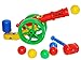 Produktbild Unbekannt XL Kanone 60cm - incl. Namen - mit Bällen und Hammer - sehr groß Ballspiele - Plastik Ballkanone Ball bunt Draußen Kugel - für Bällebad / Bälle - Ballkanone