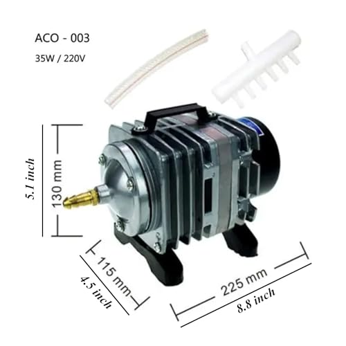 Image of Jainsons Pet Products Air Pump for Aquarium Fish Tank, Fish Farming Biofloc, Hydroponic Air Pump Fis