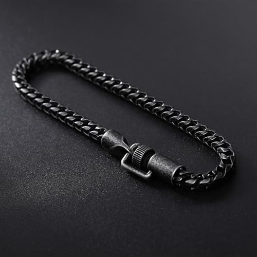 Stainless Steel Tiger Eye Onyx Bracelet for Men 8-8.5 Inch Luxury Gift Set4