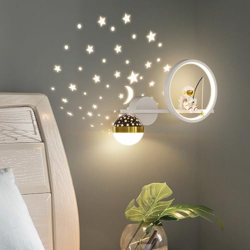 Apliques LED de astronauta regulables para iluminar el dormitorio infantil moderno 3