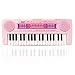 aPerfectLife Chargable Piano for Kids, 37 Keys Multi-Function Charging Electronic Kids Piano Keyboard Educational Toy Organ for Toddlers Kids Children with Microphone (Pink)