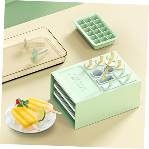 Set de Moldes para Paletas y Cubitera Garneck Verde Claro miniatura 3