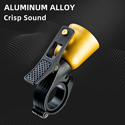 Rockbros Bike Bell Classic Bicycle Bell Mountain Bike Bells For Adults With Loud Sound And Fit For 0.87-1.25In/22.2-31.8Mm Bicycle Handlebars #TOP3
