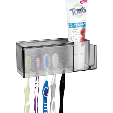 Linkidea Multifunctional Wall-Mount Toothbrush Holder Cover