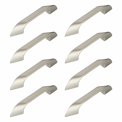 Image of LAPO 8 Piece Drawer Handle for Kitchen, Almirah Handles for Cabinet, 4 Inch Window Handle, Pulls for Pooja Mandir, Cupboard, Wardrobe (96mm, Satin Matt Finish, 3 Years Warranty) Twist