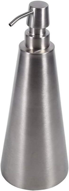 Pump Soap Dispenser, 750ml Large Capacity Stainless Steel Countertop Bathroom Accessory Reusable for Home Office Use