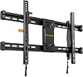 Perlegear Tilting TV Wall Mount for 42–90 Inch TVs with Leveling Adjustment, Low Profile TV Mount up to 132 lbs, Wall Mount Bracket Fits 12”/16”/18”/24” Wood Studs, Max VESA 600x400mm, PGLT9