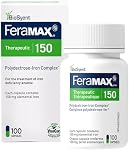 FeraMAX Pd 150 Iron Supplement - Once Daily High Dose Iron Supplement No.1 Recommended Treatment for Iron Deficiency Anemia - 150mg of Elemental Iron per Capsule, 100 Capsules