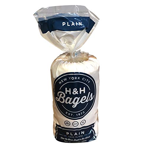 H&H Bagels Plain Bagel, Frozen, 6 Count #TOP6