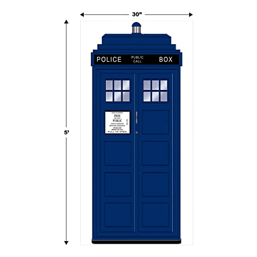 Beistle 2 Piece Police Call Box Door Covers, 30" X 6' Party Decorations, Multicolored #TOP1