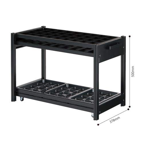 傘立て 業務用 伸縮式 ブラック 36?72本用 収納数を可変できる傘立て 幅78.2?148.2×奥行32.7×高さ50cm