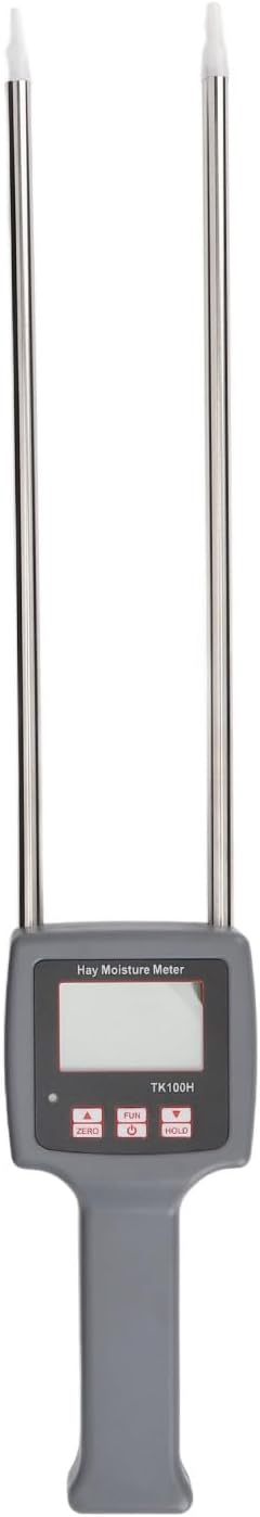 Probe Tester, Soil Tester Lawn Soil Test Kit Water Content Analyzer Digital LCD Tools with Probe Portable Humidity Meter for Cereal Straw, Wheat, Corn, Bran, Forage Grass