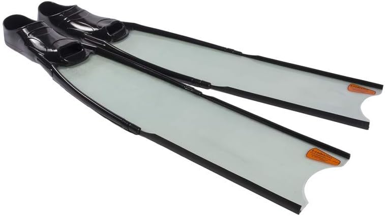Ice Fibreglass Freediving Long Fins with Comfortable Foot Pocket