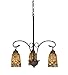 Meyda 20.5"W Tiffany Acorn 3 Lt Chandelier