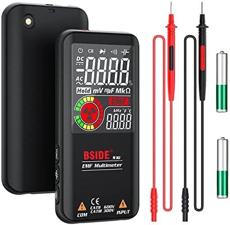 Multimeter Tester,Digital Multimeter,9999 TRMS Auto-Ranging Voltage Tester Capacitance Resistance Continuity Frequency Diode Duty Cycle Live Check Multi Test,Battery Tester S10 Multimetro