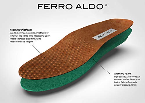 Image of Ferro Aldo Men's Modern Cap-Toe Derby Collection | Statement Dress Shoes in Floral, Woven, & Classic Styles