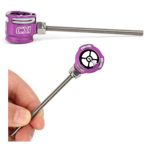 PYMUST - Cabezal de mira para Arco recurvo con Fibra óptica de 0,019 Pulgadas y Rosca de 8-32 Pulgadas para Accesorios de puntería en Tiro al Aire Libre y Caza (Morado)