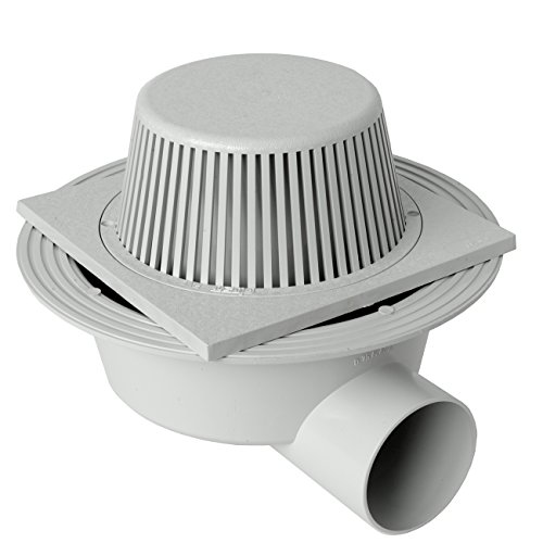 Égout sifonné compact en PVC 200x200 à haut débit de drainage - 2