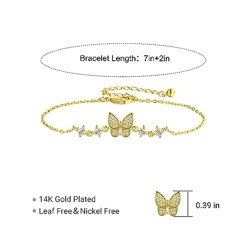 Image of Gold Pearl Bracelet for Women, REAL 14K Gold Plated Double Layered Dainty Pearls Bracelet, Elegant Stackable Flower Jewelry Gift for Her with OT Clasp