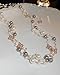 VUENISIMAA 8MM Round Simulated Shell Pearl Strand Layered Necklace for Women, Dainty Multiple Strands Long Necklace for Party, Vintage Costume Jewelry White Grey