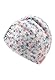 Sterntaler Beanie mit Streublumen Print - Mädchen Turban Mütze aus anschmiegsamer Strickware - Kinder Mütze, gefüttert mit Baumwollfleece - hellblau, 45