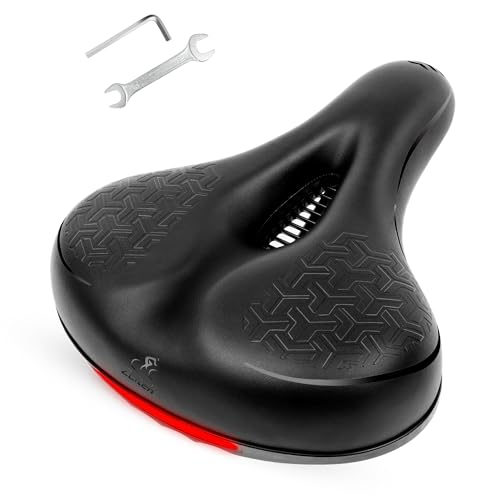 Fahrradsattel Herren & Damen Gelsattel Fahrradsitz, Breiter Bequem Weich Fahrradsättel Ergonomischer, Atmungsaktiv Für Wasserdicht, Rennrad Cityradsättel Mountainbikesättel