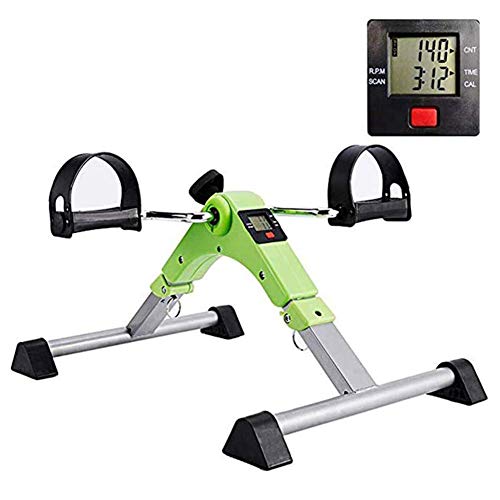 Mini vélo d'exercice pliable pour bras et jambes avec écran LCD et résistance réglable